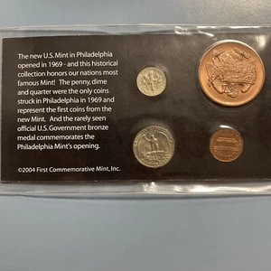 The Rare Visible P Mint Mark Coin Collection 4 Piece. Rare - Picture 1 of 2