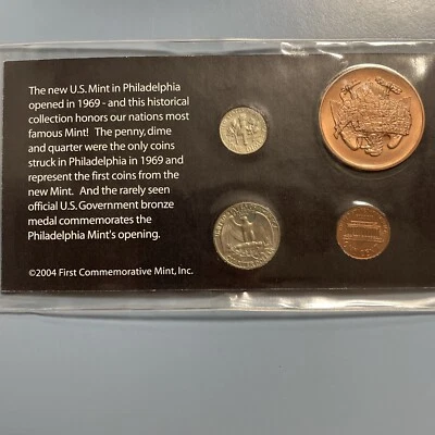 The Rare Visible P Mint Mark Coin Collection 4 Piece. Rare - Image 1 of 2