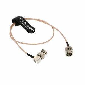 Camera Coaxial Cable for BMCC VIDEO Blackmagic RG179 BNC Straight to Right Angle - Picture 1 of 5
