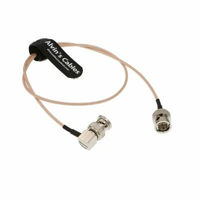 BNC Male to Male Right Angle RG179 Coaxial Cable for Blackmagic 60CM 23.4in SYNC - Image 1 of 4