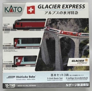 KATO 10-1145 - Glacier Express - 3er Grundeinheit - Spur N - NOCH 7074030 (JP) - Bild 1 von 5
