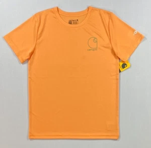 Boy's Youth Carhartt Force Sun Defender Short Sleeve Swim Sun Shirt NEW - Picture 1 of 7