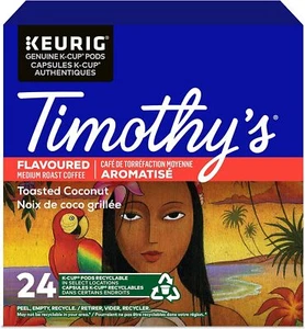 Café de coco tostado Timothy's 24 a 144 tazas Keurig K elige cualquier talla ENVÍO GRATUITO - Imagen 1 de 2