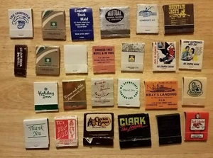 Vintage Matchbooks lot of 25 Advertising hotels Restaurants Tobacco Collectible  - Picture 1 of 12