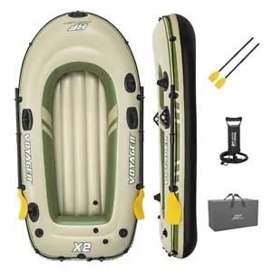 Hydro-Force Voyager X2 aufblasbares Floß Set mit Paddel Pumpe & Seil 7'7 Brandneu - Bild 1 von 4