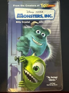 Disney Pixar Monsters Inc ( VHS Tape 23967 ) Blue Tape 2001 John Goodman - Picture 1 of 8