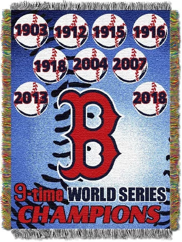 Boston Red Sox Commemorative Throw "Official MLB" 48x60 Cover