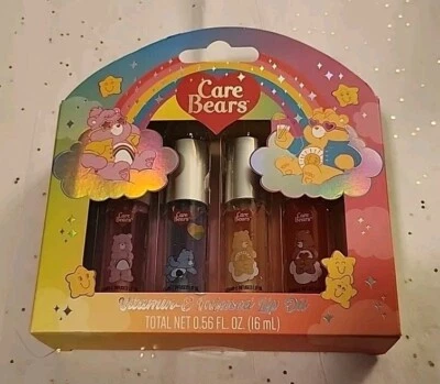 Taste Beaity - CARE BEARS - Vitamin E Infused Lip Oil Set - 4 Flavored Lip Oils - Image 1 of 2
