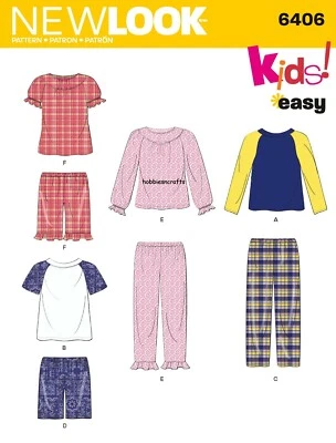 NEW LOOK 6406 CHILDREN'S Separates Easy Sewing Pattern Ages 6 months - 8 years - Image 1 of 4