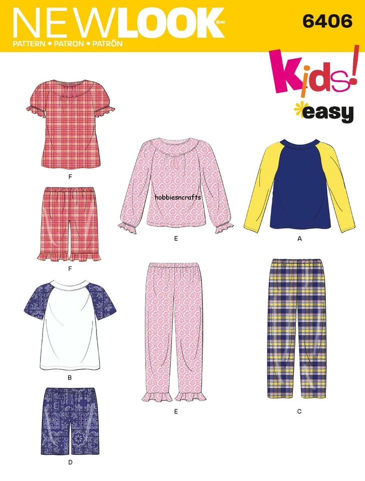 NEW LOOK 6406 CHILDREN'S SEPARATES Easy Sewing Pattern Ages 6 months - 8 years - Image 1 of 4