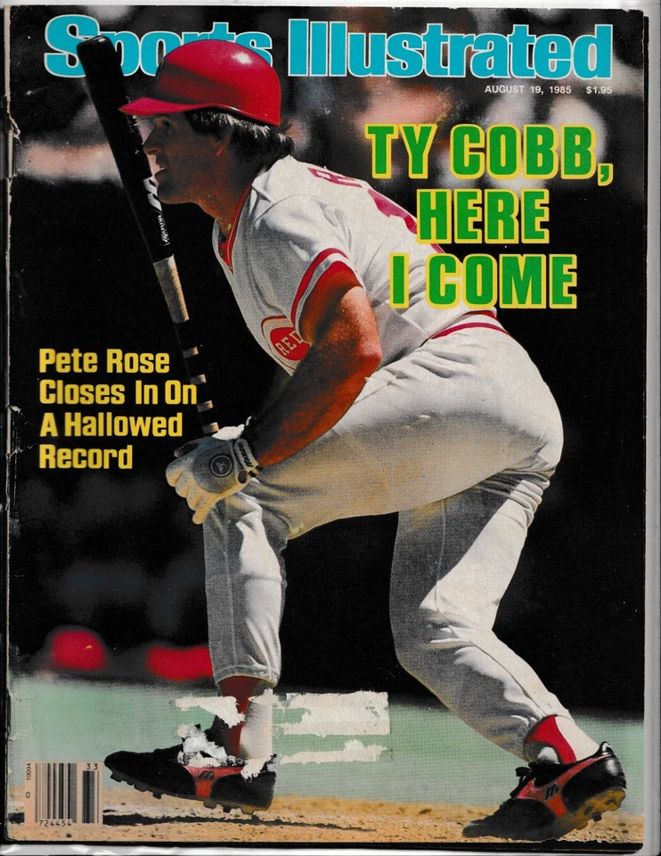 Revista Sports Illustrated Ty Cobb, Here I Come Pete Rose 8-19-85 Foto 1 de 1