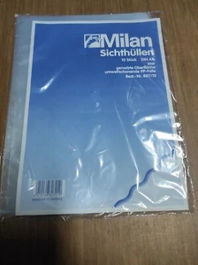milan 807/10 Sichthüllen Din A4 10er genarbte Oberfläche klar - Bild 1 von 1