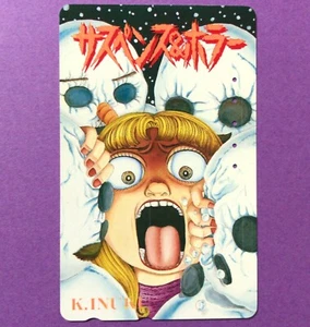 Suspenso y Horror Kanako Inuki Mensual Girl Friend 1996 Cubierta Tarjeta Telefónica Japón - Imagen 1 de 5