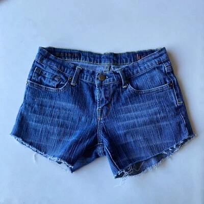Citizens of Humanity Shorts Womens 27 Blue Kelly Cut Off  Distressed Frayed 26x3 - Image 1 of 4