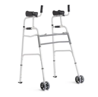 Andador Plegable Vertical Aluminio Medline - Lesiones, Equilibrio, Postura, Recuperación Foto 1 de 4