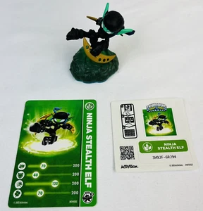 Skylanders Swap Force Ninja Stealth Elf con tarjeta y hoja de pegatinas base azul - Imagen 1 de 11