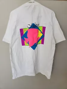 Vintage 90er Maui Hawaii Neon Souvenir Tshirt Tee Einzelnaht weiß Gr. XL - Bild 1 von 7