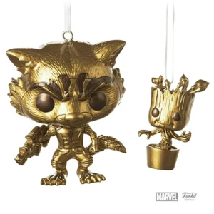 Hallmark Funko Pop Ornaments Marvel Rocket & Groot Guardians of the Galaxy NEU - Bild 1 von 1