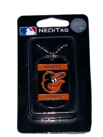 Baltimore Orioles MLB Dog Tag Beaded Chain Necklace Cover