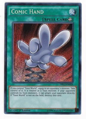 Yu-Gi-Oh! - Dragons of Legend 2 Comic Hand DRL2-EN026 Secret Rare 1st Edition - Image 1 of 2