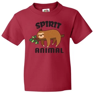 Inktastic My Spirit Animal Is A Sloth With Sloth Illustration Youth T-Shirt Are - Picture 1 of 9