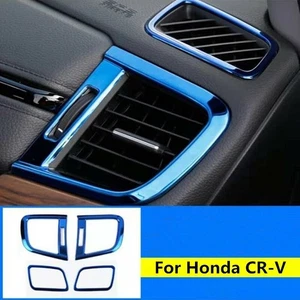 Stainless Steel 4X Side Air Outlet Vent Cover Trim For Honda CR-V CRV 2017-2022 - Picture 1 of 12