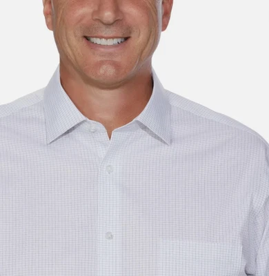 Calvin Klein Men Wrinkle Free Regular Fit Dress Shirt, White, XL(17-17.5 34-35) - Image 1 of 3