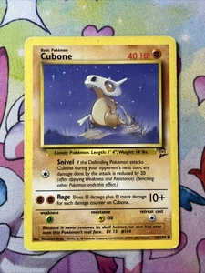 Cubone 70/130 Base Set 2 Pokemon Card TCG Vintage WOTC Nintendo Common - HP - Picture 1 of 2
