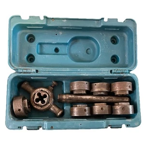 Vintage GTD Little Giant 8 Pc Die set 1/4” - 3/4” w Hard Makita case USA - Picture 1 of 18