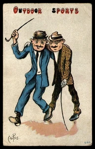 Postcard Outdoor Sports Scene Art - Picture 1 of 2