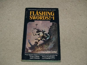 Flashing Swords # 1 Lin Carter 1st Printing Dell 2640 1973  Frank Frazetta Cover - Bild 1 von 6