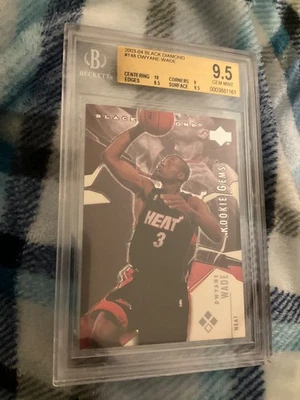 2003-04 Upper Deck Black Diamond Rookie Gems Dwyane Wade #148 (RC) BGS9.5 - Image 1 of 2