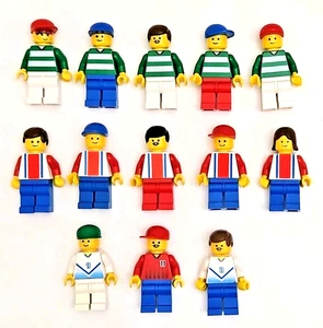 Lego Vintage Soccer Player Minifigure Lot - 13 Sports Player Team Figures - Picture 1 of 6