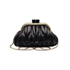 Miu Miu Black Velvet Nappa Leather Clutch Shoulder Bag 5BK011 132672038 - Picture 1 of 9