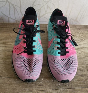 Nike Flyknit Racer Damen Schuhe Sneaker Multicolor Pink Gr. 39 - Bild 1 von 7