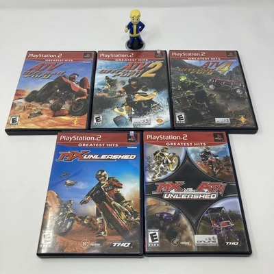 PS2 Game Lot ATV Offroad Fury 1,2,4 With Mx Unleashed And Mx Vs Atv Unleashed. - Image 1 of 4