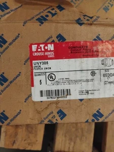 EATON Crouse Hinds UNY305 Explosion Proof  1” Union 5 in Box - Picture 1 of 1