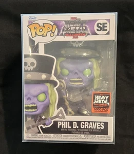 Funko Pop Heavy Metal Halloween 2023 Mascot Phil D. Graves LE 6000 w/Protector - Picture 1 of 6