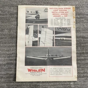 Whelan Anti-Collision Strobe Light Systems Installation and Service Manual 1985 - Bild 1 von 11