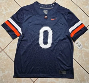 NWT Nike Sage Ennis #0 UVA Cavaliers Virginia Blue Football Jersey Men's XL - Picture 1 of 11