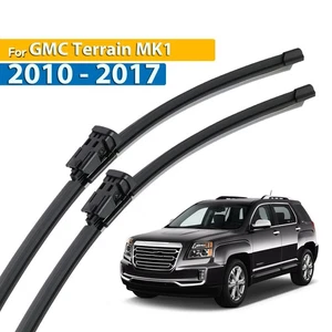 2Pcs Front Windshield Flat Wiper Blade Set For GMC Terrain 2010 - 2017 24"/17" - Picture 1 of 5