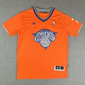 New York Knicks Jersey Mens Small Orange NBA Carmelo Anthony 7 Adidas Shirt - Picture 1 of 10