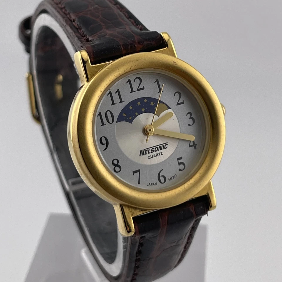 Reloj Nelsonic Mujer Cuarzo 27mm Caja Cuero Marrón Correa Cuarzo Tres Manecillas Foto 1 de 4
