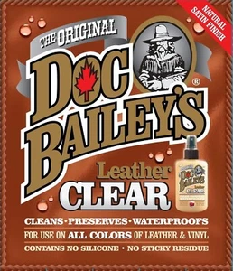 Doc Bailey’s Leather Clear -SUPER CONCENTRATED 1 Easy STEP Conditioner Cleaner - Picture 1 of 13