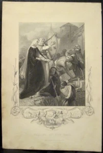 Antiker Druck THE WALLING OF NEW ROSS Irland Gravur 1851 Warren Greathach - Bild 1 von 6