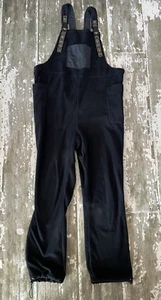KAVU W's Pocatello Pile Bavaglini Salopette Tuta Pagliaccetto Pantaloni NERO Taglia Media - Foto 1 di 5