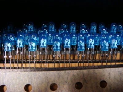 250 BLUE LED's in 3.6mm pkg - Agilent LB99 - On Paper Tape - NEW and UNUSED - Image 1 of 4