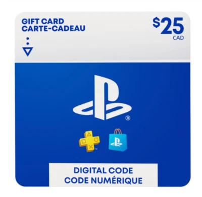 $25 PlayStation Store CAN Card - PS PSN CA Store PS4 PS5 - Image 1 of 4