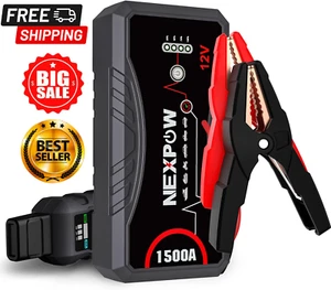 Arrancador de batteria para Carro coche 1500 ampere con Luz LED y USB Jump Start - Foto 1 di 7