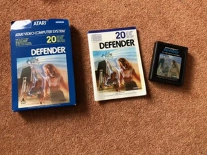 ATARI VIDEO COMPUTER SYSTEM GAME - DEFENDER - WITH BOX & INSTRUCTIONS - Picture 1 of 2